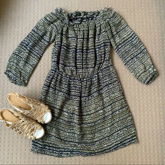 ⛔️Sold⛔️Kookai off shoulder chiffon silk dress size 38 - Picture 3 of 9